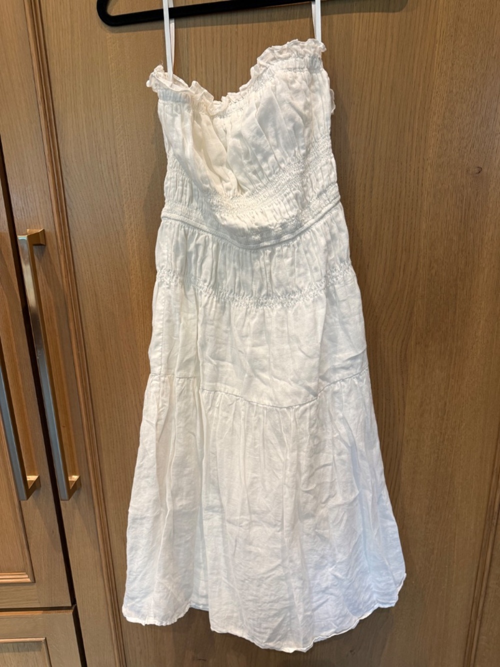Frame White Strapless Dress S/P - Picture 3 of 5